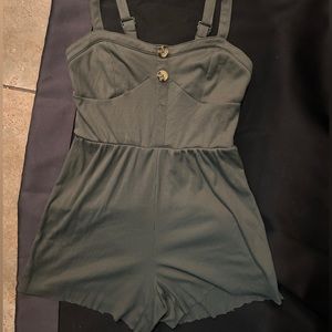 No Boundries XS green romper